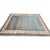 Contemporary Turkish Oushak Rug | Abstract Blue and Ivory Design |7x10 For Sale - Image 3 of 5