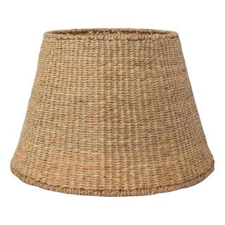 16" Empire Seagrass Lamp Shade For Sale