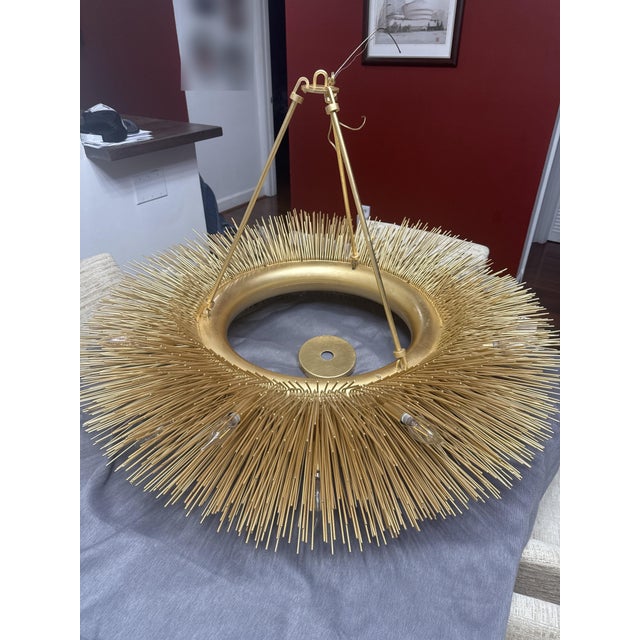 Visual Comfort Strada Ring Chandelier in Gild For Sale - Image 10 of 11