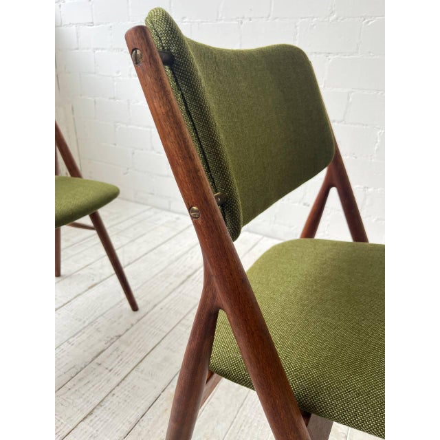Wood Mid-Century Teak Chairs, Denmark, Set of 3 For Sale - Image 7 of 9