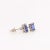 Tanzanite Earring Studs in 14K Solid White, Yellow or Rose Gold | Emerald Cut, a Pair For Sale - Image 4 of 6