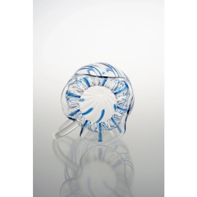 Blu Torcello Torchon Carafe by Carlo Guazzo for Tuttoatattaccato For Sale - Image 3 of 6