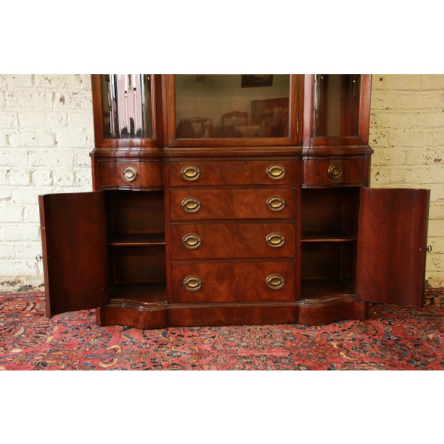 Vintage Drexel Mahogany Curved Glass China Chairish