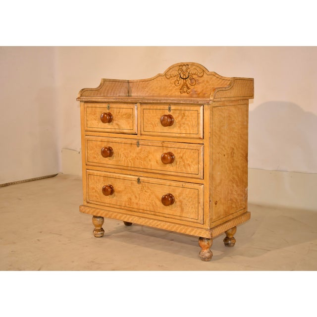 Victorian 19th Century Faux Painted Chest of Drawers For Sale - Image 3 of 8