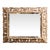 19th Century French Baroque Carved Painted Wall Mirror With Beveled Glass For Sale