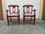 Pottery Barn Pottery Barn Red Napoleon Style Rush Seat Dining Chairs. Set of 6 For Sale - Image 4 of 16