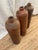 Antique Dutch Salt Glazed Stoneware Gin Bottles. Made in the 1800s - One With a Crack For Sale - Image 12 of 15