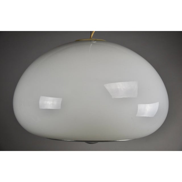 Metal Black and White Pendant by Pier Giacomo and Achille Castiglioni for Flos, 1965 For Sale - Image 7 of 14