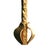 Worlds Away Matthew Izzo Home Linda Flush Iron Wall Sconce in Gold With Shade For Sale - Image 4 of 7