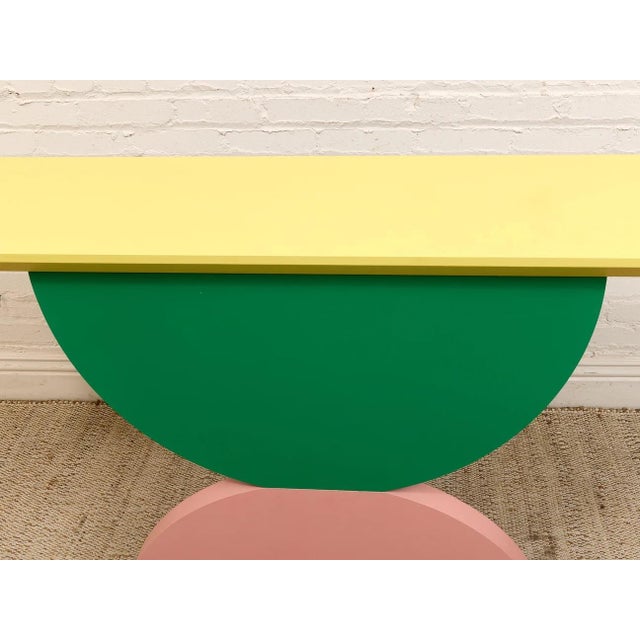 Mexican Memphis Style Entry Table For Sale - Image 3 of 8