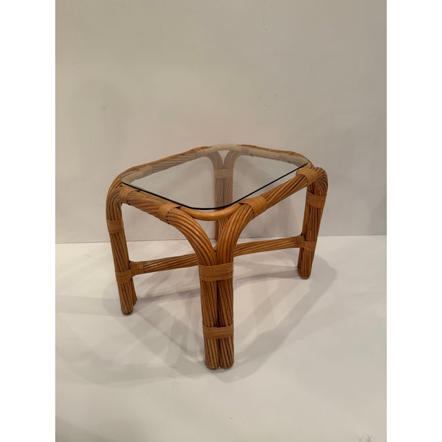 Twisted Rattan End Tables -a Pair For Sale In Philadelphia - Image 6 of 11