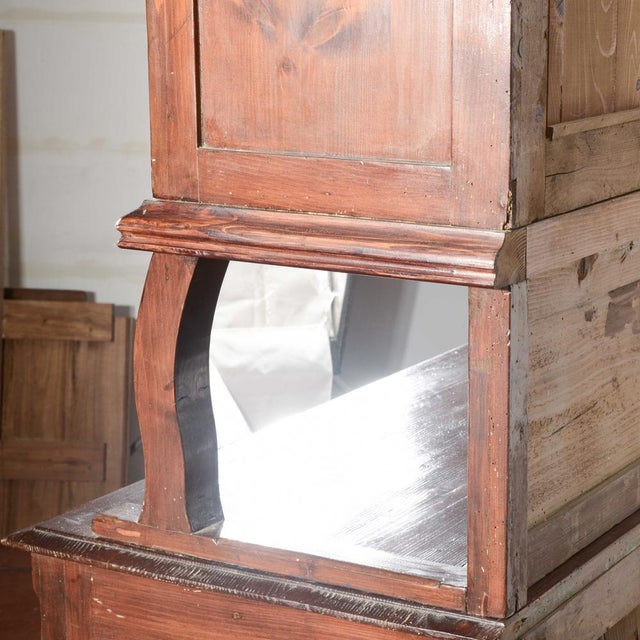 Liberty Double Body Display Cabinet in Fir, 1920s For Sale - Image 17 of 18