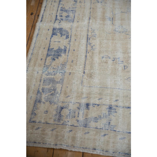 Ivory Vintage Distressed Oushak Carpet - 5'11" x 9'5" For Sale - Image 8 of 9