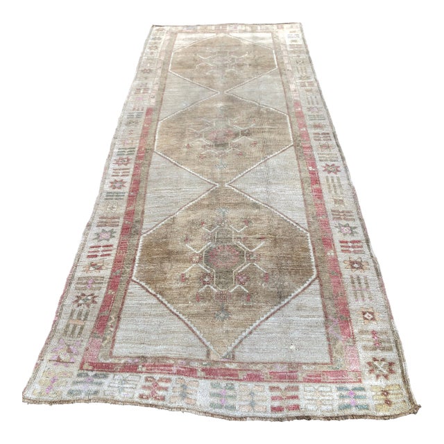Vintage Turkish Kars Runner | 4x10 For Sale