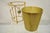Vintage Italian Hollywood Regency Gold Gilt Iron Tole Wastebasket Trashcan For Sale - Image 9 of 12
