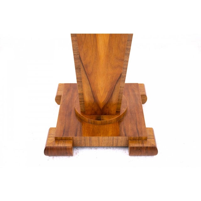 Brown Mid-20th Century Art Deco Pedestals, Poland, 1950s For Sale - Image 8 of 12