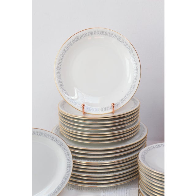 Gold Ciro Dinnerware Set in Porcelain from Hackefors & Hutschenreuther, 1970s, Set of 54 For Sale - Image 8 of 13