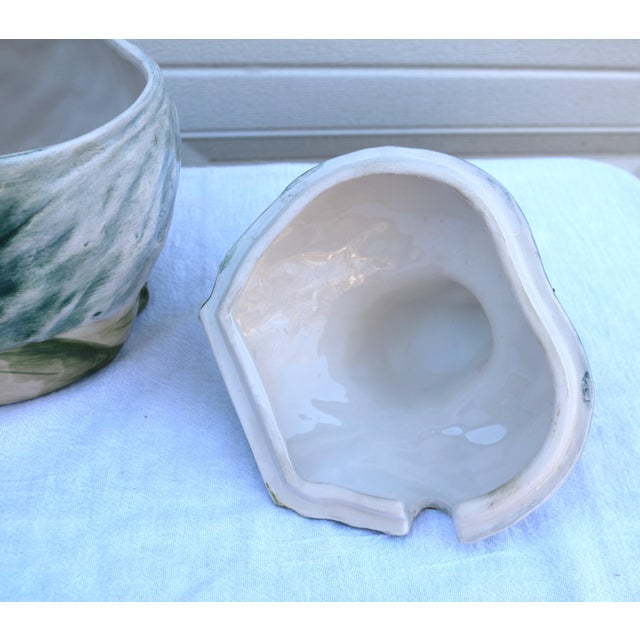 Late 20th Century Large Italian Vintage Vietri Italian Majolica Bird and Vegetable Soup Tureen For Sale - Image 10 of 11