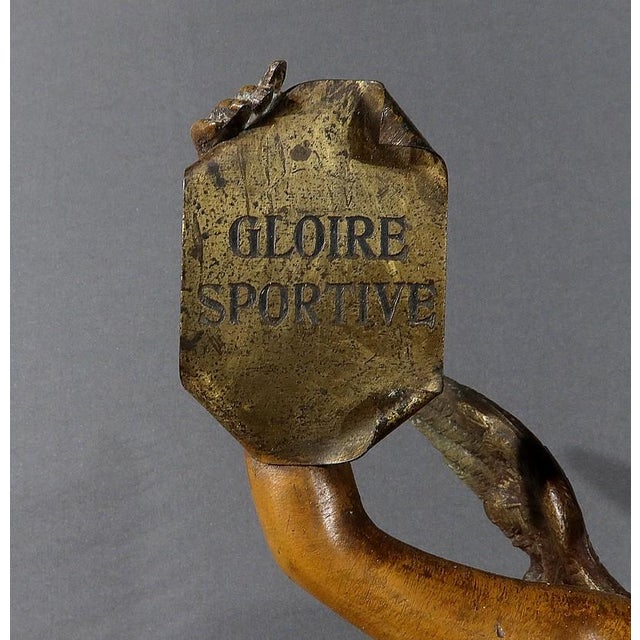 Metal Sporting Glory Regula Figure, Early 20th Century For Sale - Image 7 of 18