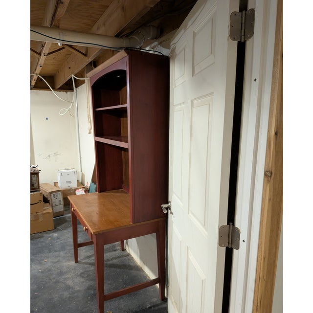 Beautiful Ethan Allen Country Colors vintage desk/bookcase.