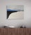 Contemporary Serene House by Sandra Pratt | Oil on Canvas Painting of a solitary house in a minimalist landscape For Sale - Image 3 of 5