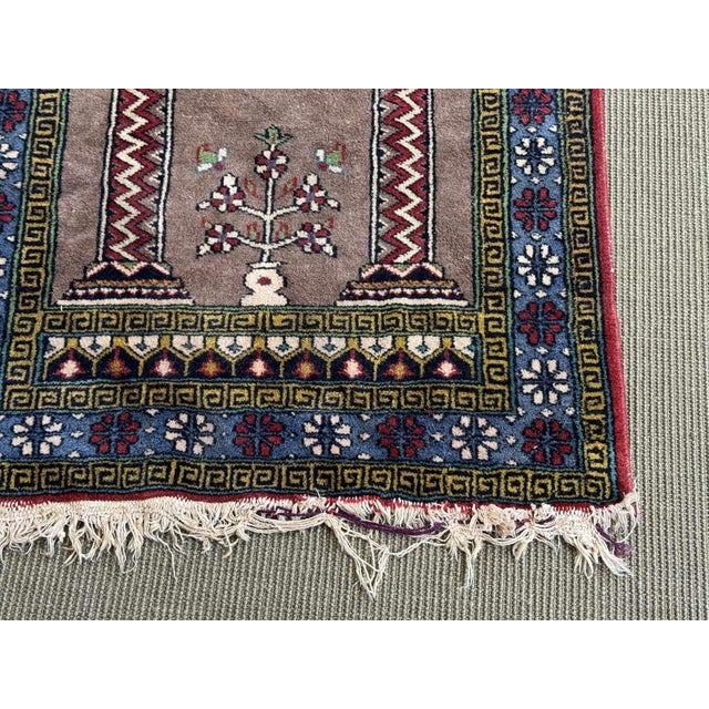 Handmade Iranian Wool Rug For Sale - Image 5 of 10