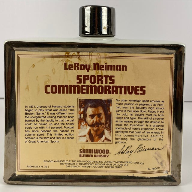Collection 3 Porcelain Decanters LeRoy Neiman Decorative Sports Memorabilia For Sale - Image 9 of 10