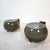 Pair of glass and brass mid century modern wall sconces, Italy 1980s. The Italian sconces are made of polished brass...