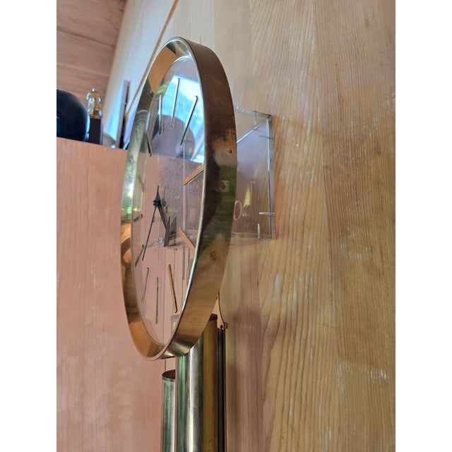 Iconic Mid Century Modern Howard Miller Clock Vintage For Sale - Image 10 of 16