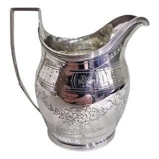 Antique George III Sterling Silver Cream Jug from Godbehere, Wigan & Boult, 1801 For Sale