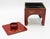1960s Vintage Japanese Red Lacquer Sakazuki Sake Set With Stand For Sale - Image 5 of 8