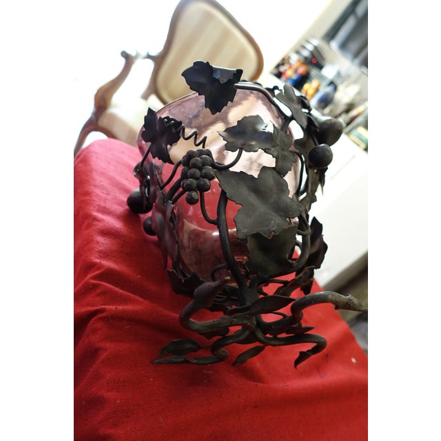 Vintage Art Deco Glass and Forged Metal Cup, 1920s For Sale - Image 7 of 7