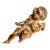 Heavy Classical Figurine Vintage Solid Metal Cherub Putti With Bird Sculpture Paperweight Home Decor Art For Sale
