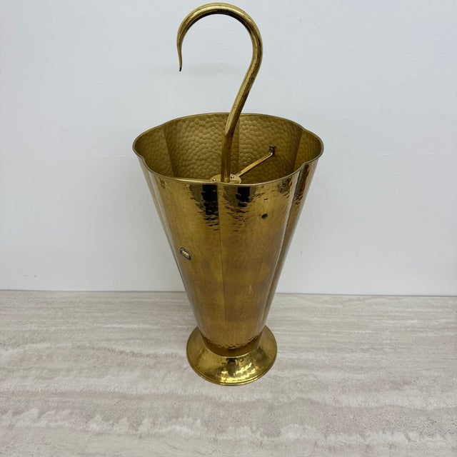 Mid-Century Brass Umbrella Stand, 1970s For Sale - Image 6 of 18