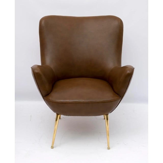 Set of Mid-Century Modern Italian Armchairs, 1950s For Sale - Image 9 of 11