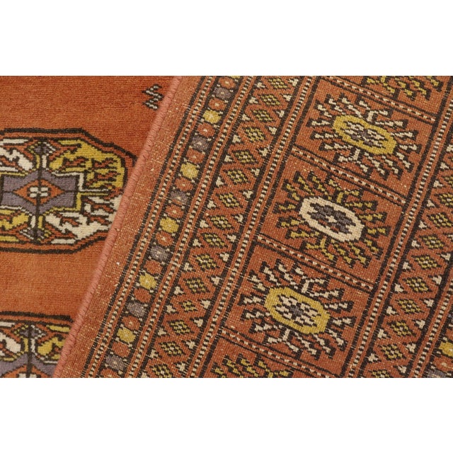 Beige Boho Chic Bokhara Rust/Beige Hand Knotted Wool Rug For Sale - Image 8 of 9