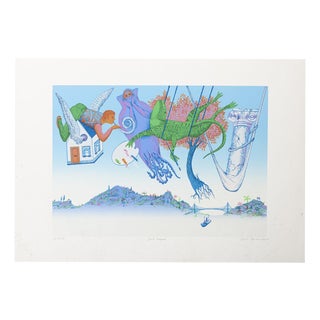 Carlos Carreiro, Composition, 1986, Screenprint For Sale