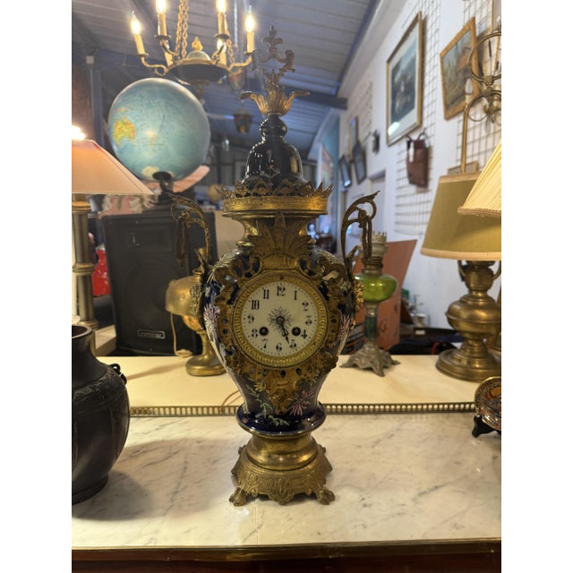 Blue Clock from Sèvres For Sale - Image 10 of 10
