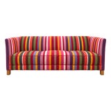 Danish Sofa in Hamaca Rojo Fabric by Angelo Donghia, 1960s, Svenskt Tenn For Sale