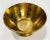 Vintage Brass Faux Bamboo Rim Pedestal Bowl For Sale - Image 4 of 8
