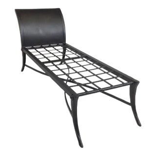Modern Mid Century Klismos Style Patio Chaise For Sale
