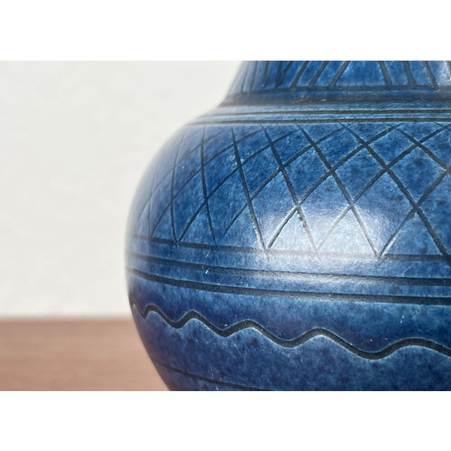 Mid-Century Modern German Studio Pottery Carafe Vase from Wilhelm Kagel, Partenkirchen, 1960s For Sale - Image 5 of 13