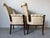 1980s Vintage Regency Revival Carved Wood Armchairs – A Pair For Sale - Image 5 of 17