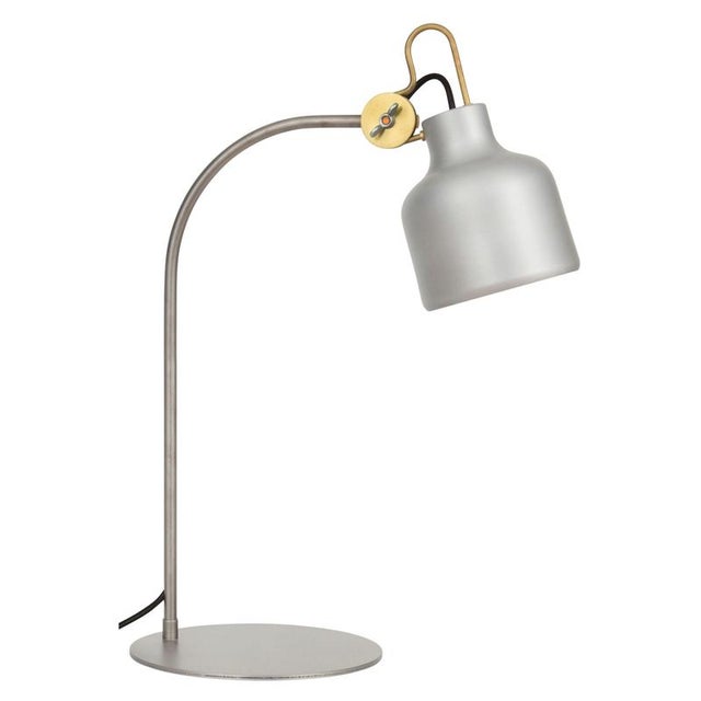 Not Yet Made - Made To Order Bolb Table Lamp in Metal and Wood from Konsthantverk Tyringe 1 For Sale - Image 5 of 6