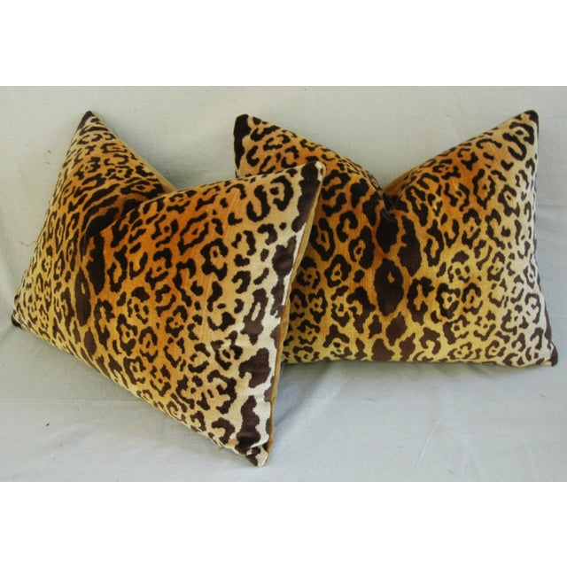 Textile Scalamandre Silk Leopardo Pillows - Pair For Sale - Image 7 of 8