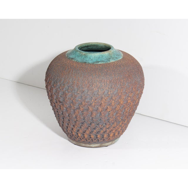 Contemporary Signed Studio Pottery Vase by Barry Vantiger For Sale - Image 3 of 6