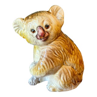 Vintage Italian Terracotta Koala Statue For Sale