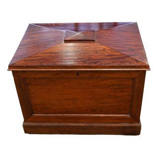 Antique Victorian Cellarette Wine Cooler in Mahogany, 1840 For Sale