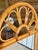 Tan Vintage Coastal Boho Rattan Fan Back Wall Mirror With Woven Shelf For Sale - Image 8 of 12