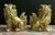 Plastic Pair of Chinoiserie Gold Gilt Foo Dog Accents or Bookends by Sadek. Great for Palm Beach Regency or Feng Shui Decor - See Pics! For Sale - Image 7 of 11